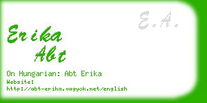 erika abt business card